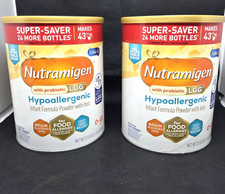 Lot Of 2 Nutramigen Hypoallergenic Probiotic LGG Powder Formula 27.8 Oz