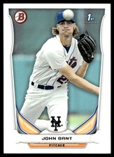 John Gant 2014 Bowman #BP74 New York Mets MLB READ FREE SHIPPING AutographDen