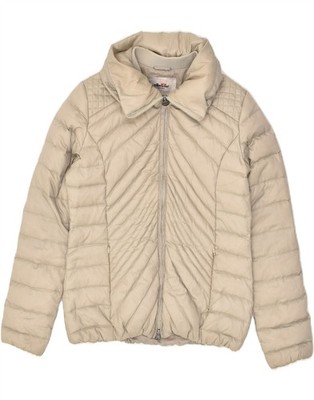 ELLESSE Damen wattierte Jacke UK 14 Medium beige Nylon BL28