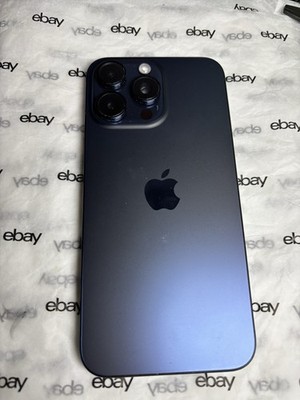 Apple iPhone 15 Pro Max Titanium Blue 256GB Unlocked Smartphone 89% battery