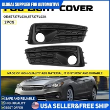 2PCS For 2020-2023 Subaru Impreza Fog Light Lamp Cover Bezel w/Hole Left & Right