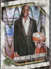 2025 Panini Prizm WNBA #144 White Seismic Dominique Malonga Seattle Storm RC