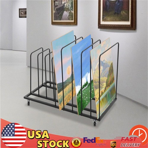 Art Storage Rack with Wheels, Art Drying Rack, Rolling Art Painting ...