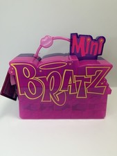 Bratz Carrying Case Pink Purple Plastic Holds 60 Mini Bratz Organizer