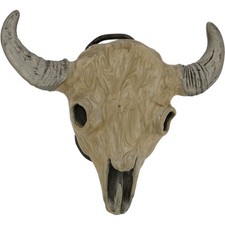 Bison Longhorn Steer Cattle Cow Skull Western Cowboy Rancher Vtg Belt Buckle