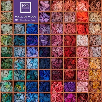 Adult Sustainable Jigsaw Puzzle: Royal School of Needlework: Wall of Wool F