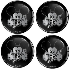 3D Domed Wheel Center Stickers – Centre Cap Gel Decals – Made in EU | A 91 X