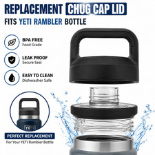 Replacement For Yeti Rambler Bottle Chug Cap Lid Screw Top Lid Replacement Fits Replacement For Yeti Rambler Bottle Chug Cap Lid Screw Top Lid Replacement Fits