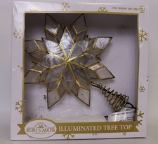 Kurt Adler 10-Light Capiz Clear Star Treetop