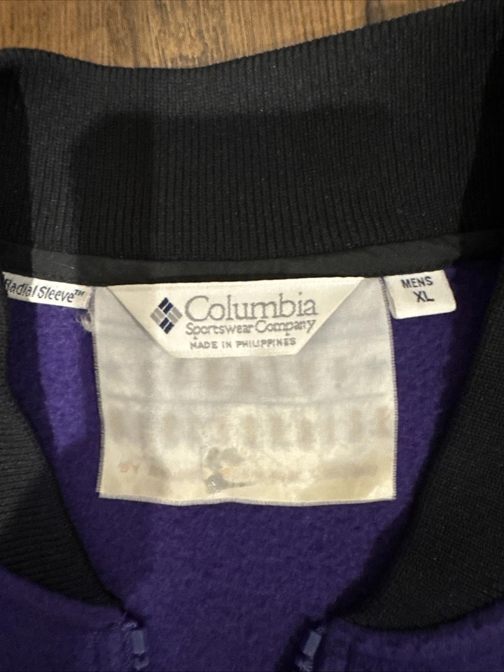 Винтажная мужская куртка Colorado Rockies Columbia фиолетовый размер XL радиальный рукав - Изображение 4 из 4