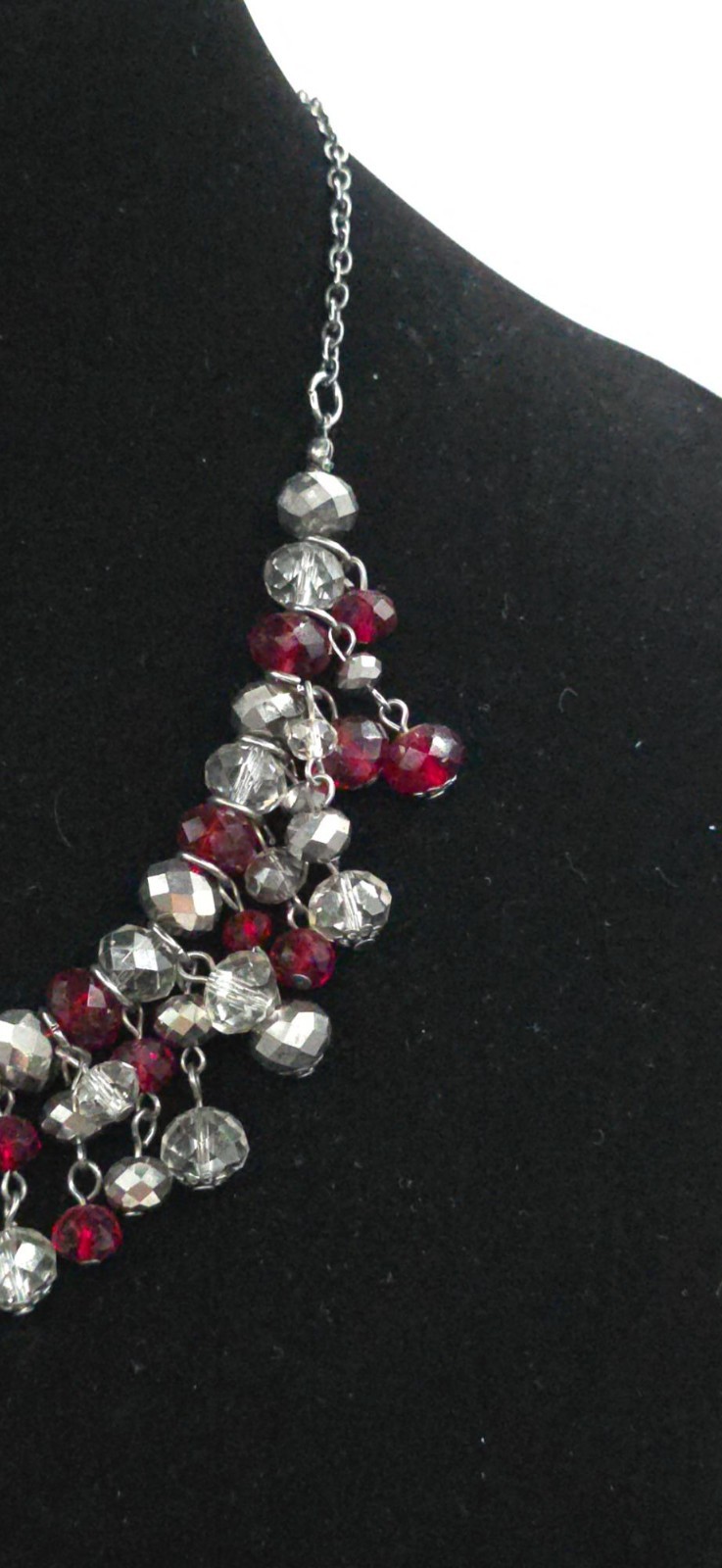 Faceted Crystal & Ruby Red Cluster Rhinestones St… - image 3