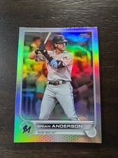 2022 TOPPS Series 1 Baseball Brian Anderson base RAINBOW Foil/HOLO # 19 H12