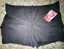 Womens New NWT Size 12 Black Surf Shorts  Beach Wear  by Kanu