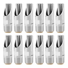 12 Pieces Pig Nozzle Nipple Drinker Stainless Steel 1/2" NPT Water Feeder for So