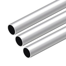 3pcs Aluminum Round Tube 300mm Length 17mm OD 15mm Inner Dia Seamless Tube