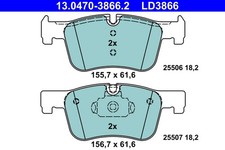 Bremsscheiben-Bremsbel�ge-Kit ATE 13.0470-3866.2 BMW 34 10 6 884 243
