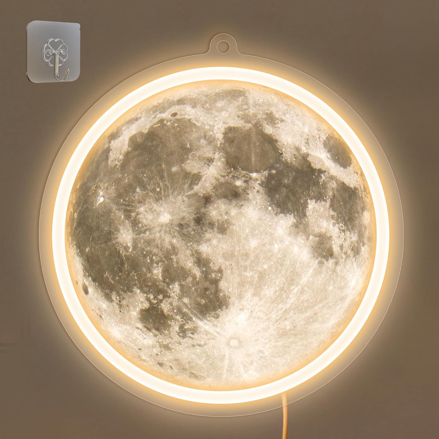 Segno Neon Luna: Wall Decor Estetica per Foto Instagram e TikTok