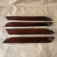 02-06 Cadillac Escalade Front Back Left Right Woodgrain Door Panel Trim Inserts