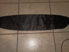 Robert Talbott 'Protocol' Formal Silk/Satin Black-Solid Cummerbund--Adjustable