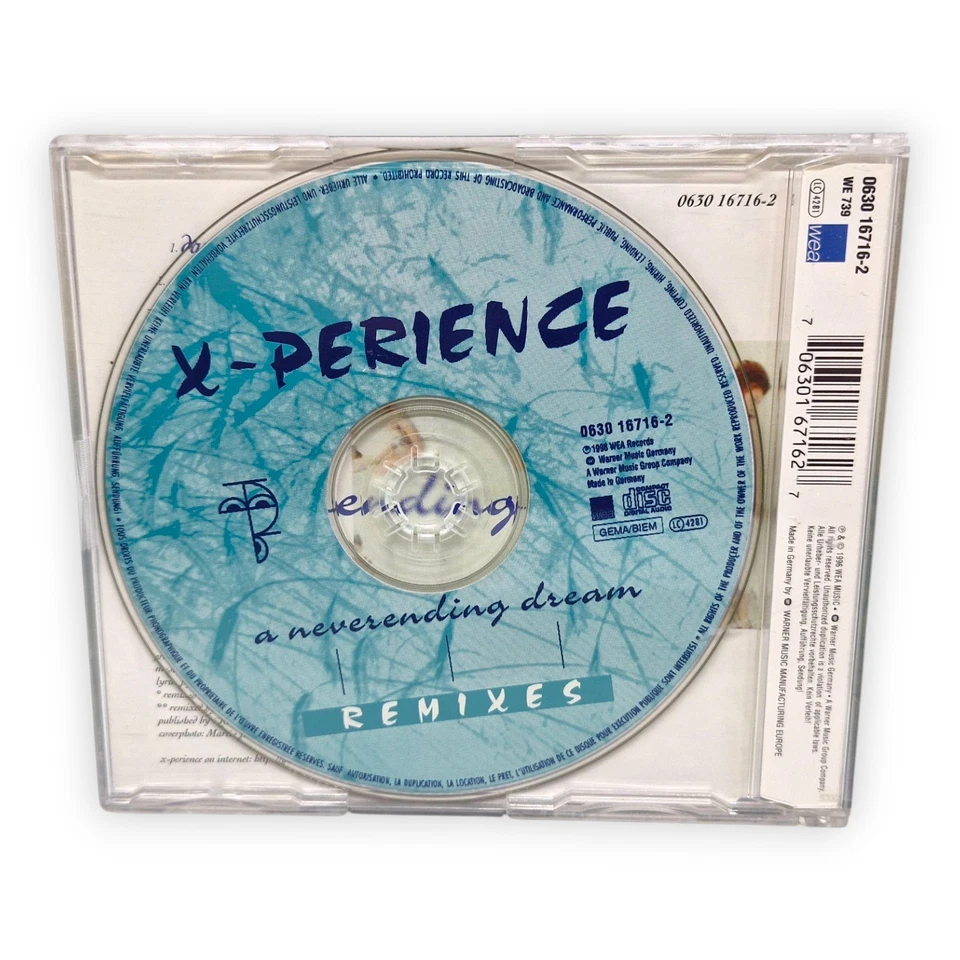 X Perience A Neverending Dream Remixes CD Maxi Single 1998 WEA Music Dance Ball - Bild 2 von 4