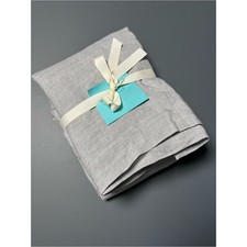 Pottery Barn Kids Bassinet Skirt 100 Linen Drop / Cotton Decking in Gray