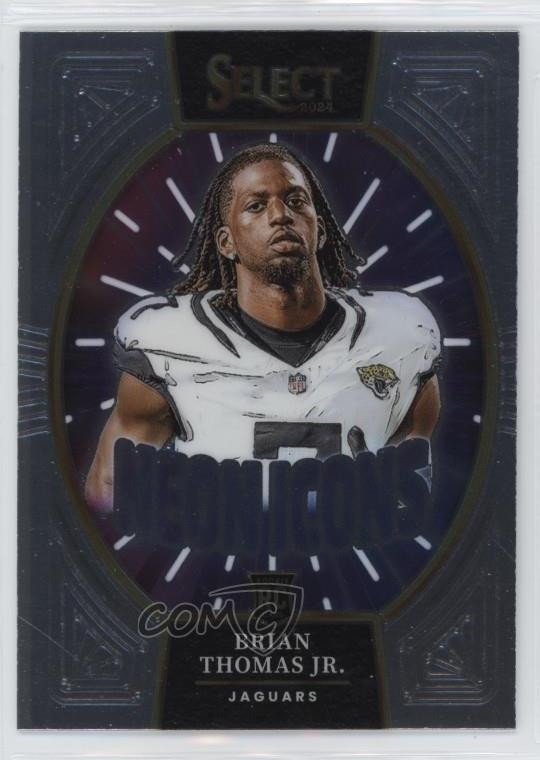 2024 Panini Select Neon Icons Brian Thomas Jr #17 Rookie RC