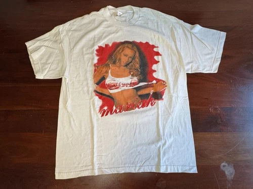 MARIAH CAREY HEARTBREAKER RAINBOW CONCERT SHIRT XL 23x29.5 Vintage vintage concert t-shirt, vintage, size XL, single stitch, B+ condition
