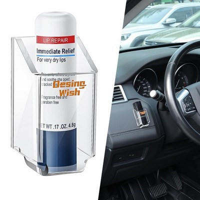 Desing Wish Acrylic Chapstick Holder for Car Space Saving Single Slot 