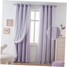 Curtains for Living Room Nursery Curtains 95 52"W x 95"L Pack of 2 Lilac