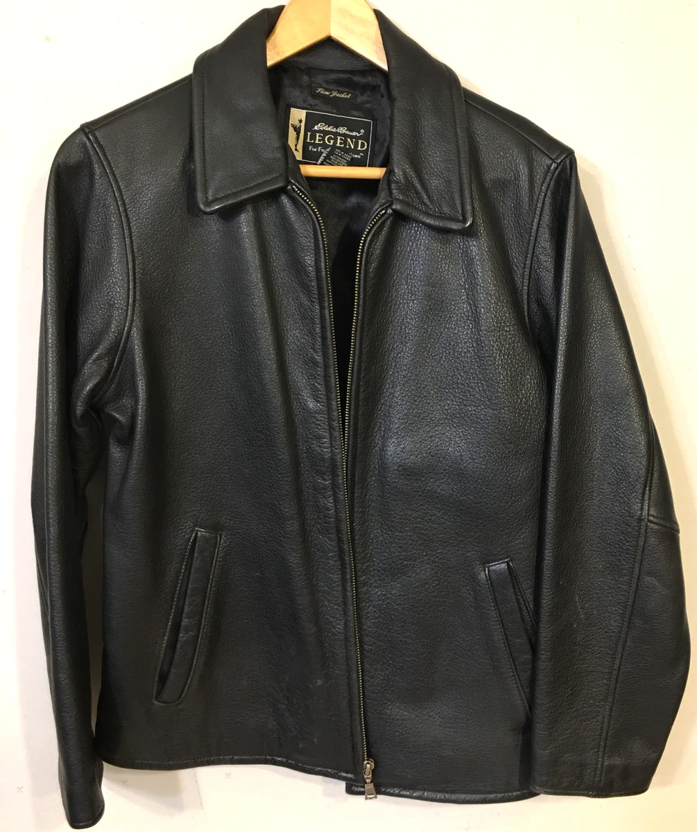 25+ Eddie Bauer Leather Outer Shell Black Coats, Jackets & Vests