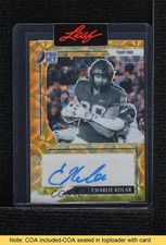 2022 Leaf Pro Set Metal 1/1 Charlie Kolar #PA-CK3 Auto READ 00jz