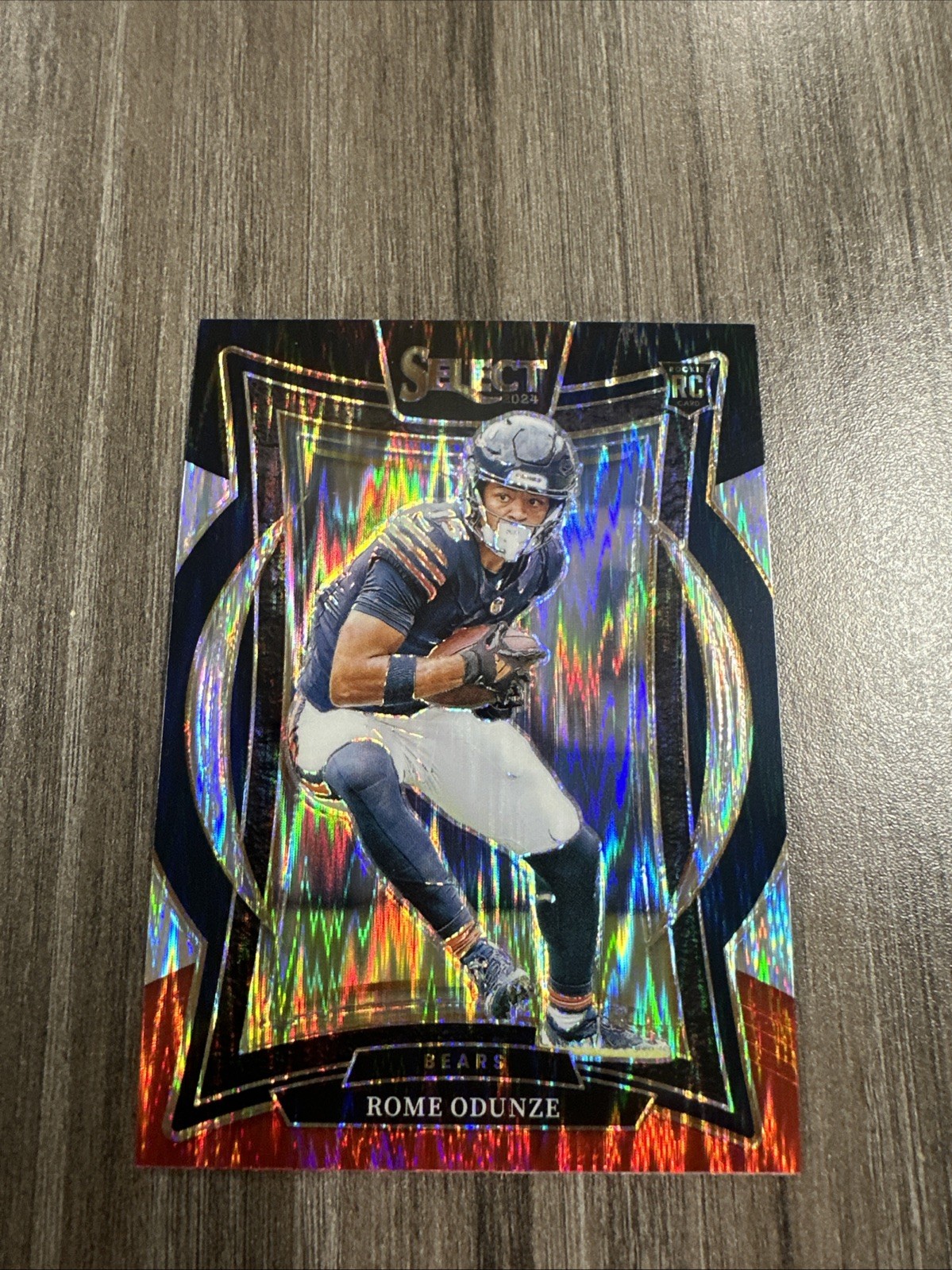 2024 Panini Select - Concourse Rome Odunze #3 Black & Red Shock Prizm (RC)