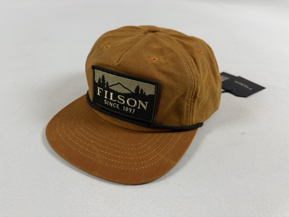 FILSON WAXED TRUCKER CAP GOLD BROWN/SCENIC NWT