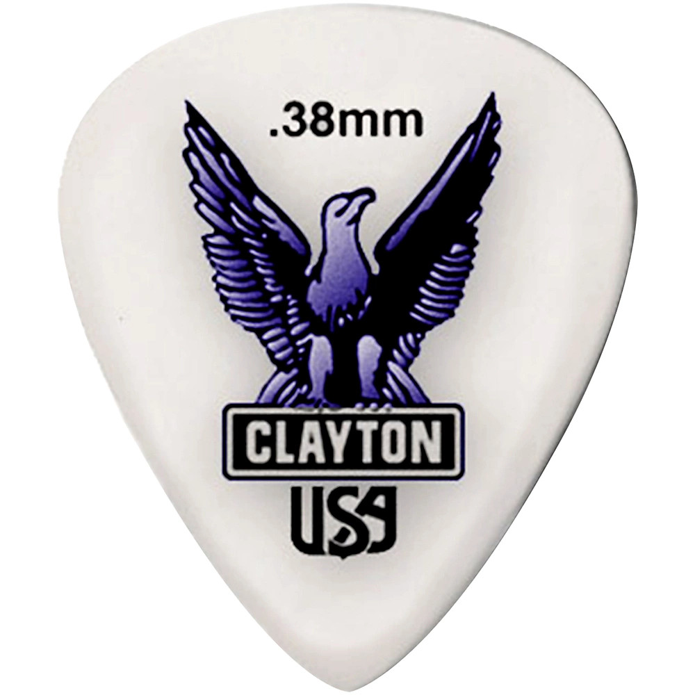 Стандартные медиаторы для гитары Clayton Acetal 038 мм 1 дюжина 2290₽