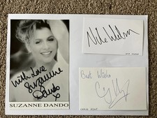 3 hand signed pictures /cards of British Gymnasts.