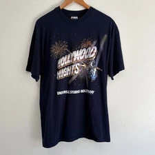 Vintage 1994 Universal Studios Hollywood Shirt XL Single Stitch 90s VTG Navy