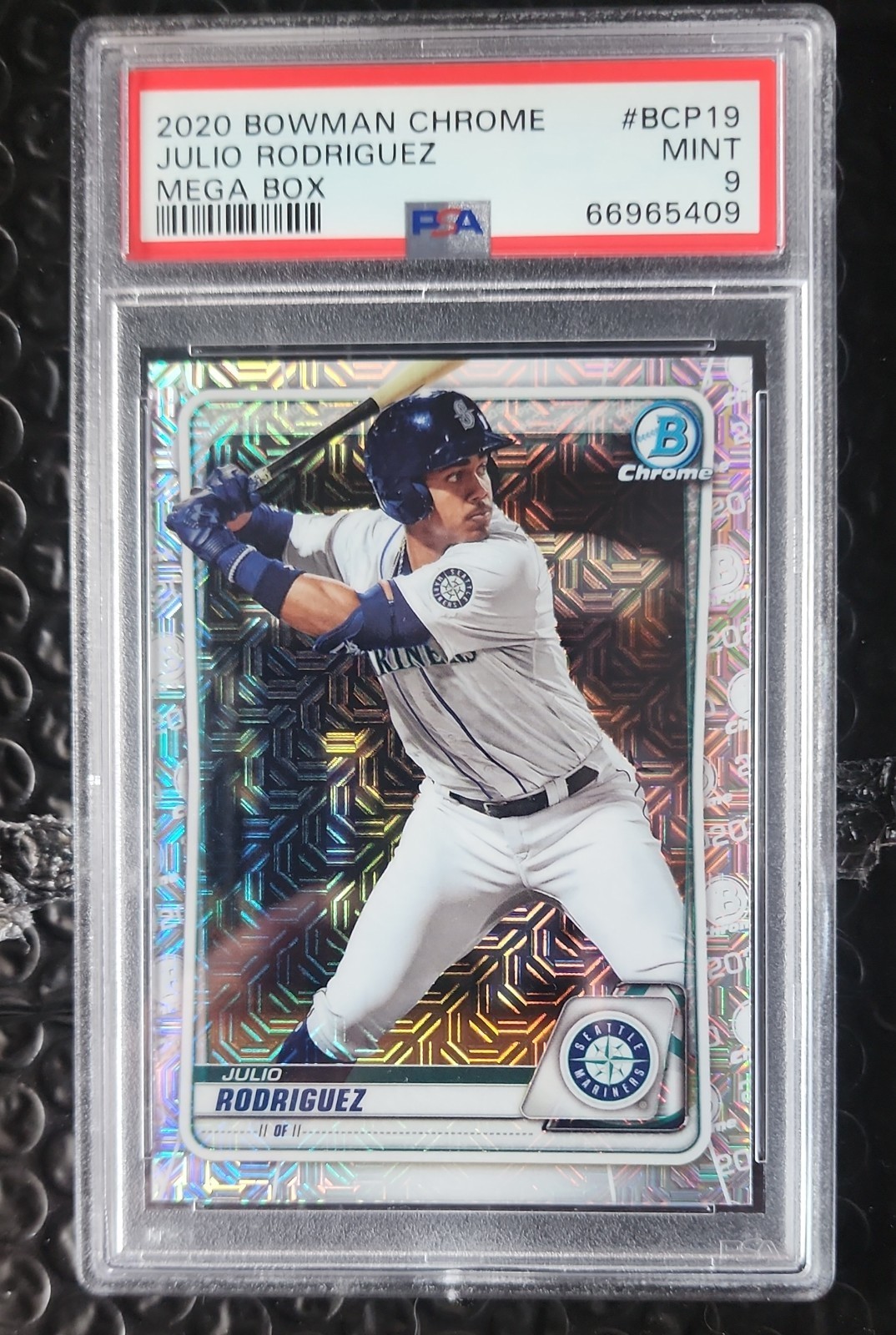 2020 Bowman - Chrome Prospects Julio Rodriguez #BCP-19 Mojo Refractor (RC)