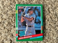 1991 Donruss Baseball Mike Benjamin Rated Rookie Card # 432 Var. No Period INC. rookie card picture