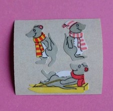Stickeralbum Sticker Vintage 90er Jahre Stoff Fuzzy M&auml;use