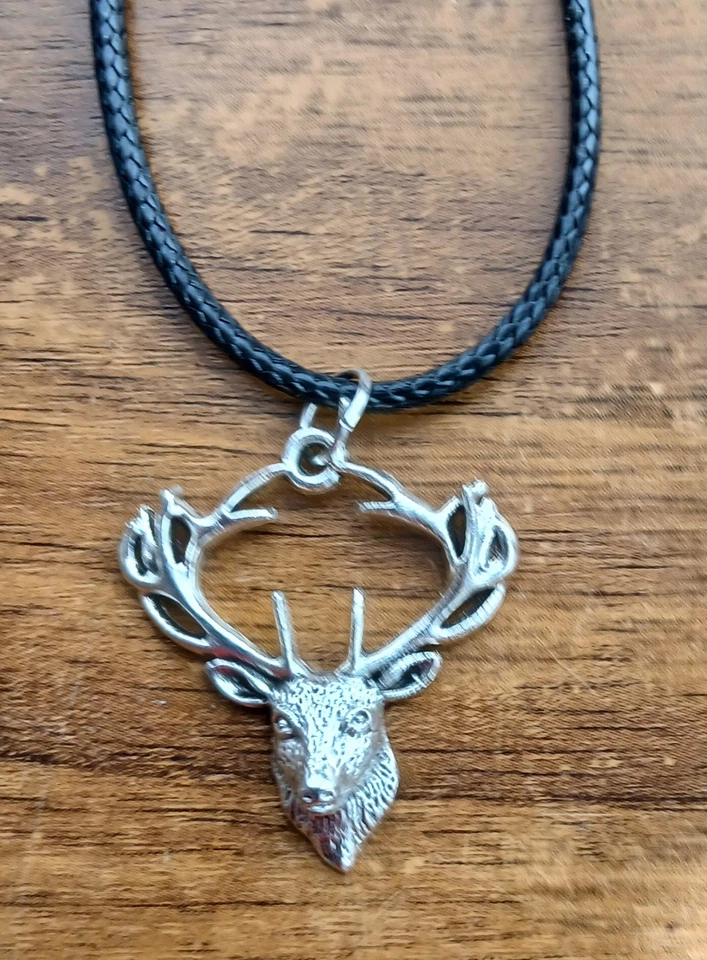 Halskette Necklace Hirsch Oktoberfest Jagdschmuck - Bild 1 von 1