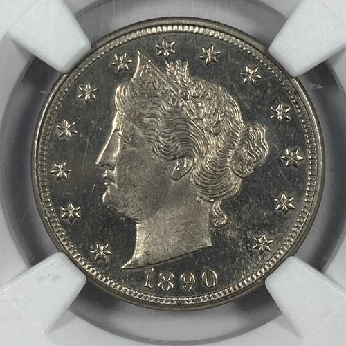 1890 Liberty Nickel .05 NGC PR 62. Attractive Proof