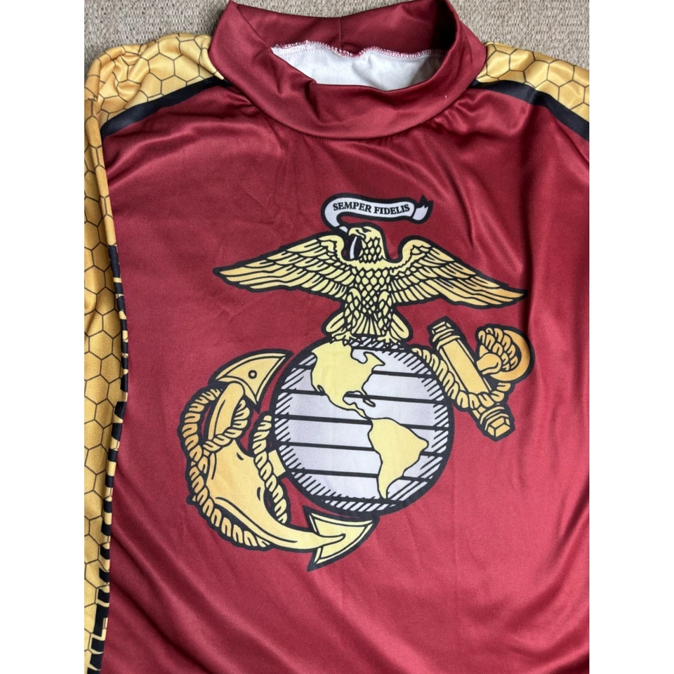 2023 MCM 50K Always Advancing Marines Shirt Mens Medium Running Long Sleeve - Image 3 of 4