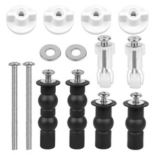 Abattant WC Fixations Charnières, vis d'Expansion pour Lunette de Toilette, U...
