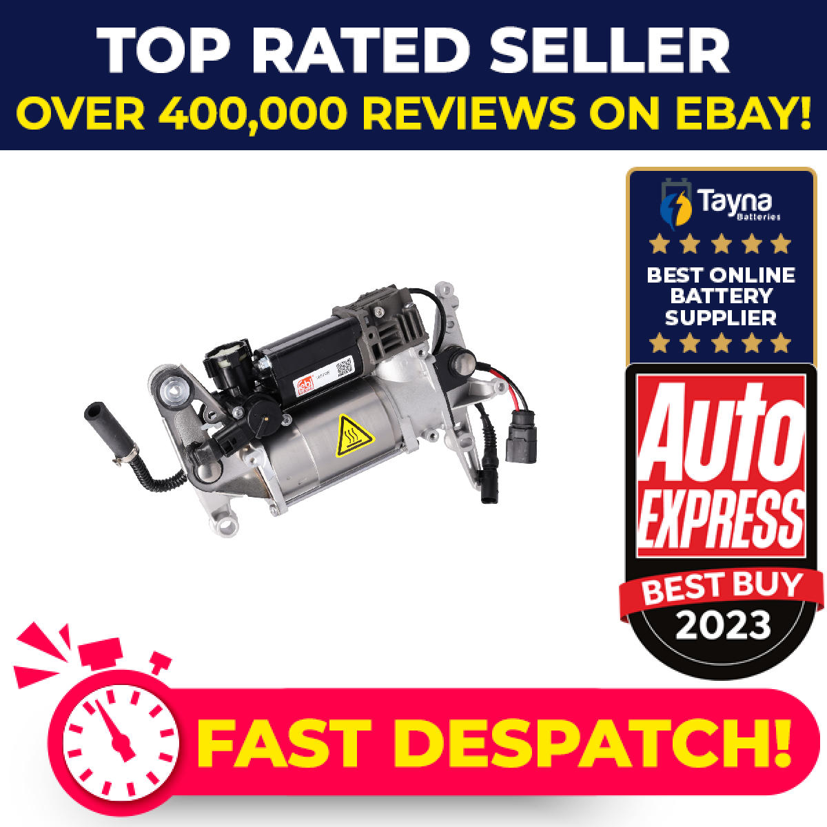 Air Suspension Compressor fits VW TOUAREG 7L 6.0 04 to 10 4L0698007 7L0698007