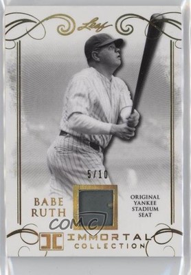 2017 Leaf Immortal Collection Gold Spectrum 5/10 Babe Ruth #YS-19 HOF 0v2h