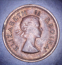 Vintage 1953 South Africa 1/4 Penny Farthing 1st Yr Minted Rare High Grade Coin