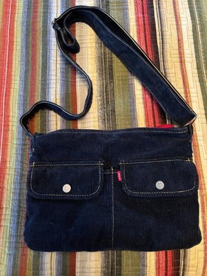VTG Levi s Navy Blue Corduroy Crossbody Yak Pak Y2K Messenger  BIG SALE