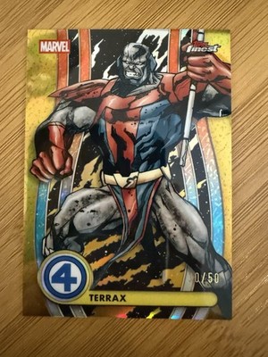 2026 Finest Fantastic Four - Terrax #044 - Gold Refractor 30/50