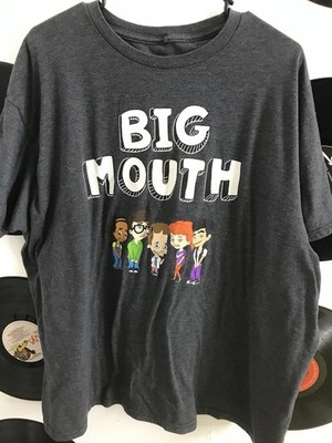 Netflix Big Mouth Men's 2XL Gray Graphic Print Short Sleeve T-Shirt