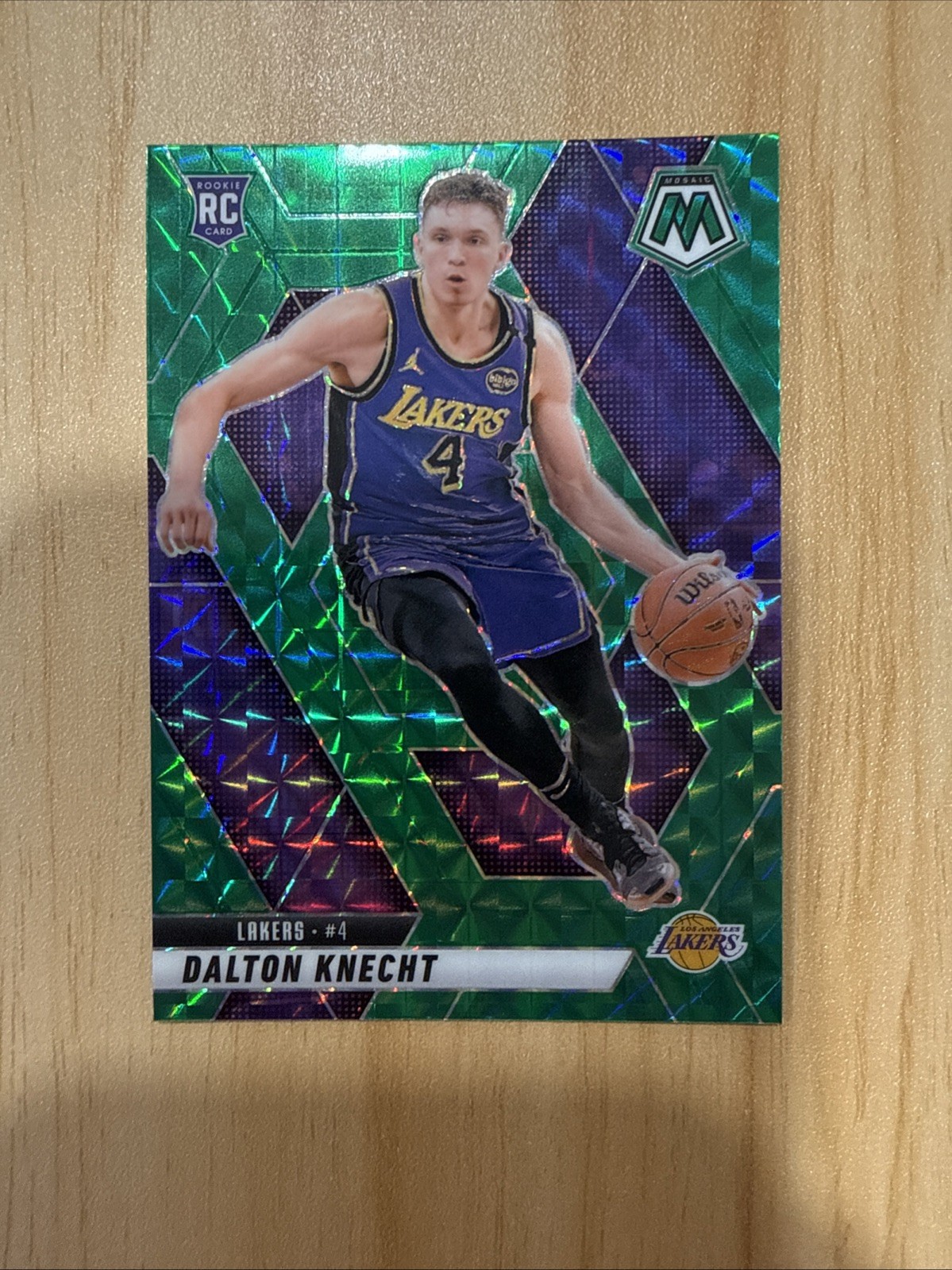 2024-25 Panini Mosaic - Rookies Dalton Knecht #238 Green Mosaic Prizm (RC)